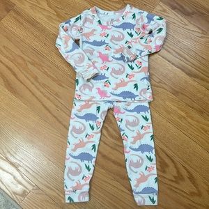 Baby Gap size 3T girls dinosaur pajamas